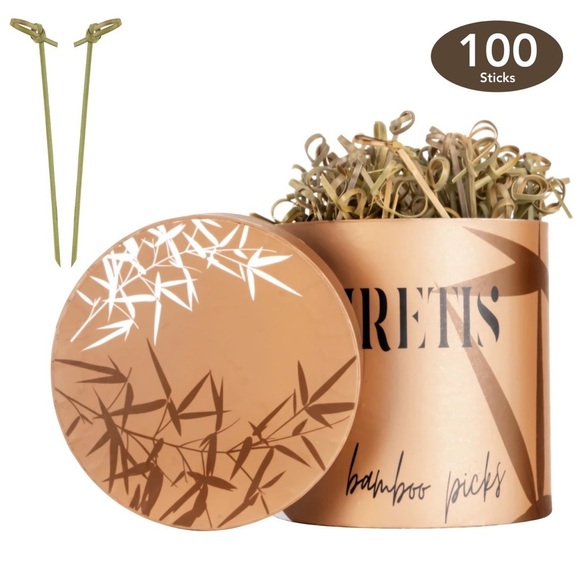 Bamboo picks, toothpick for appetizers, skewers picks for barbecue, dining - Picture 3 of 4